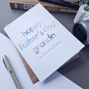 Father's Day Card For Grandpa | Personalised, 3 of 4
