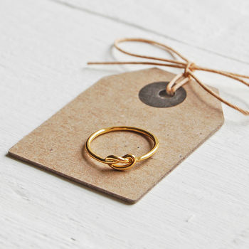 Gold Love Knot Ring, 2 of 7
