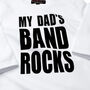 My Dads Band Rocks Cool Babygrow, thumbnail 2 of 6