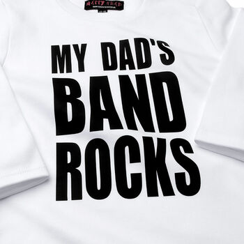 My Dads Band Rocks Cool Babygrow, 2 of 6