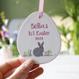 First Easter Rabbit Ceramic Hanging Decoration, thumbnail 9 of 9