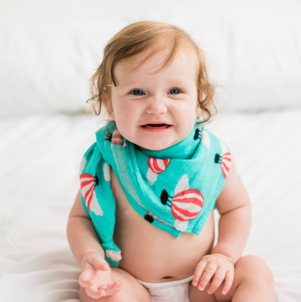 muslin squares three pack baby gift set by bullabaloo