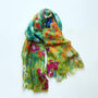 Colourful Wildflower Meadow Scarf Gift For Her — Personalised Gift Card And Gift Box Option, thumbnail 4 of 12