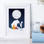 Personalised Bear And Boy Child's Artwork, thumbnail 4 of 8