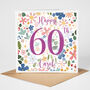 Personalised 60th Birthday Card For Her, thumbnail 2 of 2