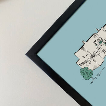 Personalised Hand Drawn Colour Wedding Venue Illustration, 6 of 7