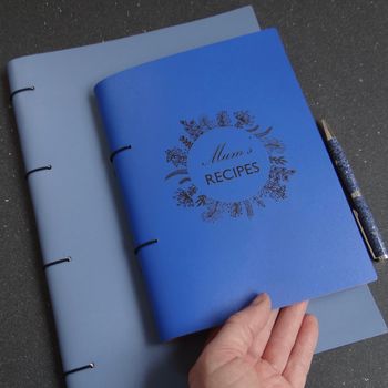 Personalised Leather Recipe Book, 9 of 12