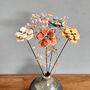 Ceramic Flower Stems Set Artificial Handmade Bouquet, thumbnail 3 of 11