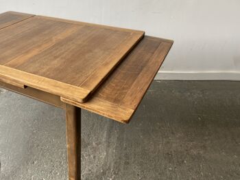 1930’s Vintage Oak Draw Leaf Dining Table, 7 of 11