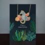 Handmade Wooden Seahorse Necklace Birthday Card, thumbnail 1 of 3