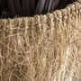 Set Of Two Round Fringed Seagrass Baskets, thumbnail 2 of 3