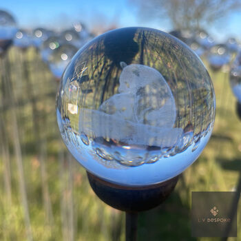 Stylish 3D Crystal Ball Orb Garden Stake, Multiple Designs To Choose From, 6 of 12