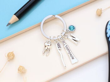 Dentist Personalised Keyring, Dental Nurse, Graduation, 8 of 12