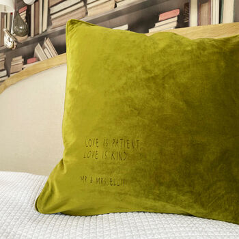 Modern Quotation Personalised Velvet Cushion, 4 of 7