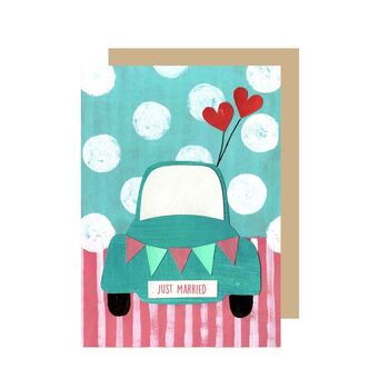 Just Married Greetings Card, 2 of 2