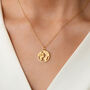 World Coin Pendant Necklace For Her 18ct Gold Plated, thumbnail 1 of 6