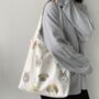 Dog Breeds Large White Canvas Tote Bag, thumbnail 2 of 6