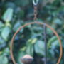 Rusty Metal Abstract Hanging Bird Feeder, thumbnail 3 of 3