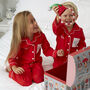 Personalised Family Christmas Red Pyjamas, thumbnail 10 of 11