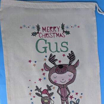 Personalised Father Christmas Sack, 5 of 7