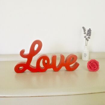 Wooden Love Sign, 5 of 6
