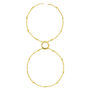 Art Deco Halo Hand Chain In Gold Vermeil, thumbnail 1 of 7