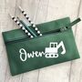 Personalised Child's Name Digger School Pencil Case, thumbnail 1 of 3