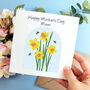 Personalised Daffodil Mother's Day Card, thumbnail 2 of 7