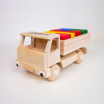 Wooden Tipper Truck With Building Blocks, 4 of 8