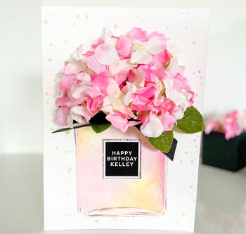 Scented Flower Bomb Perfume Bottle 18th Birthday Card, 6 of 7