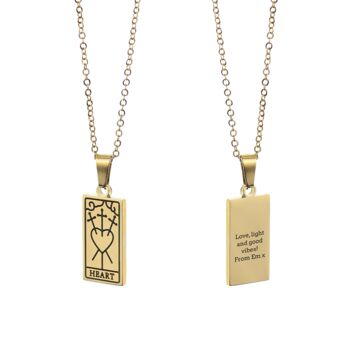 Personalised Tarot Card Necklace, 4 of 6
