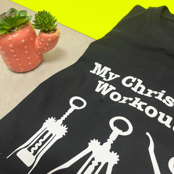 Christmas Workout T Shirt, 7 of 9