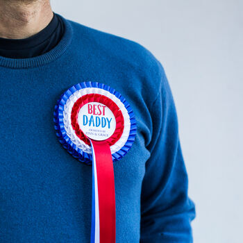 Best Daddy Personalised Fathers Day Rosette, 5 of 8