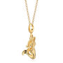 18ct Gold 3D Mermaid Charm Necklace, thumbnail 2 of 6