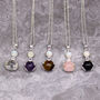Black Agate Healing Hands Necklace, thumbnail 6 of 7