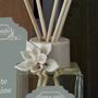Reed Diffuser Set With Handmade Ceramic Flower Collar, thumbnail 9 of 10