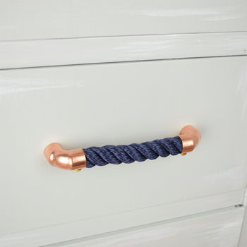 Copper And Rope Nautical Themed Pull Handle, 6 of 7