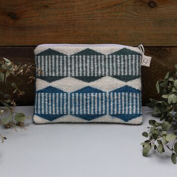 Handwoven Geometric Clutch Bag, 5 of 11