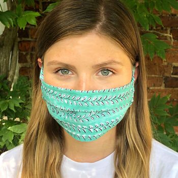 Cotton Re Useable Face Mask With Adjustable Ties, 2 of 5