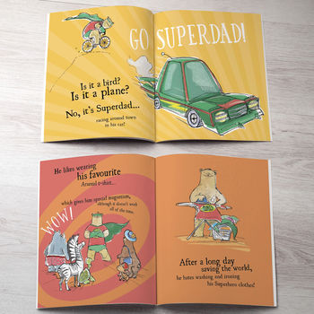 Personalised Dad's Superhero Book, 6 of 9