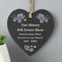 Personalised Memorial Slate Heart, thumbnail 1 of 3