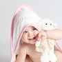 Personalised Hooded Baby Towel For Girls, thumbnail 1 of 5