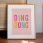 'Ding Dong' Art Print A1, A2, A3, A4, A5, A6, thumbnail 2 of 2