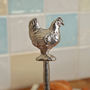 Chicken Pewter Spoon With A Hook For Jam Jars Hen Gifts, thumbnail 3 of 9