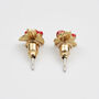 English Rose Gold Stud Earrings, thumbnail 4 of 7