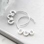Sterling Silver Lucky Horseshoe Hoops, thumbnail 3 of 8