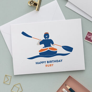 Kayak Birthday Card, 2 of 4