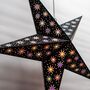 Fiesta Black Paper Star Lantern, thumbnail 2 of 5