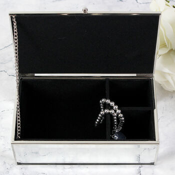 Personalised Floral Watercolour Mirrored Jewellery Box, 6 of 6