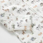 Farm Animals Organic Cotton Baby Sleepsuit And Hat Set, thumbnail 2 of 3